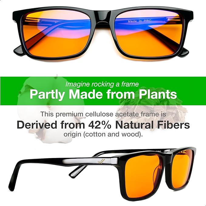 Orange Blue Light Glasses view 2